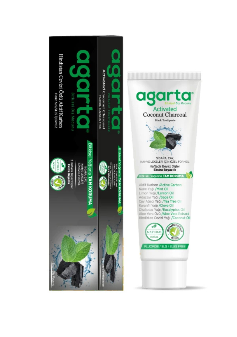 Doğal Hindistan Cevizi Özlü Aktif Karbon Diş Macunu 100 Ml